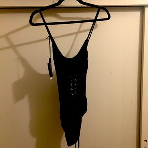 NWT “Chaser” black one-piece bathing suit